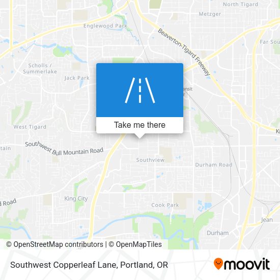 Southwest Copperleaf Lane map