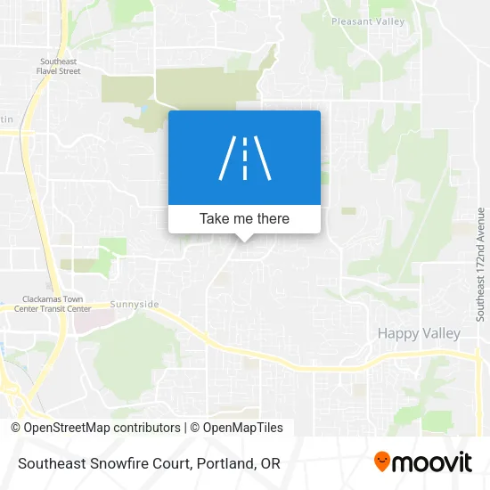 Mapa de Southeast Snowfire Court