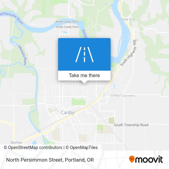 Mapa de North Persimmon Street