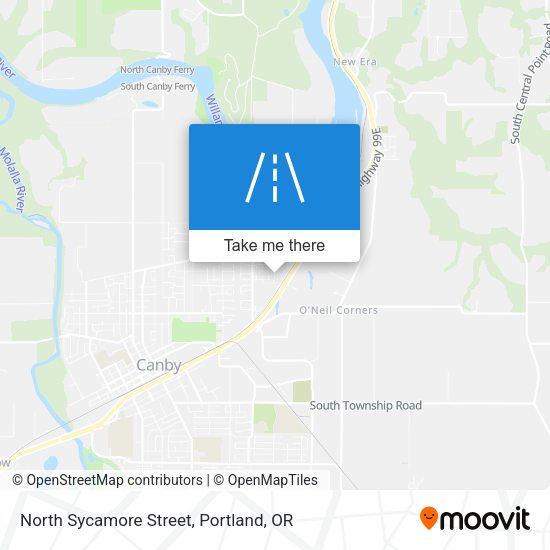 North Sycamore Street map