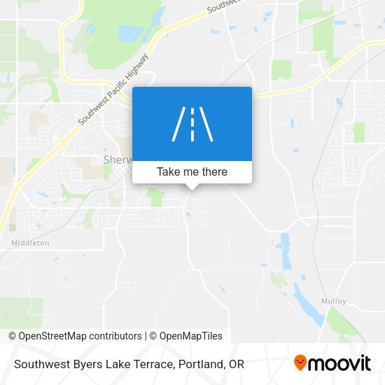 Southwest Byers Lake Terrace map