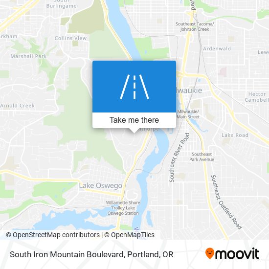 Mapa de South Iron Mountain Boulevard