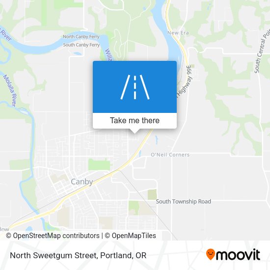 North Sweetgum Street map