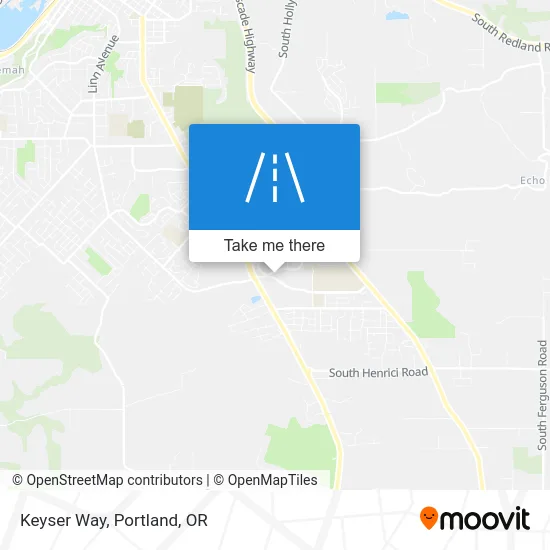 Keyser Way map