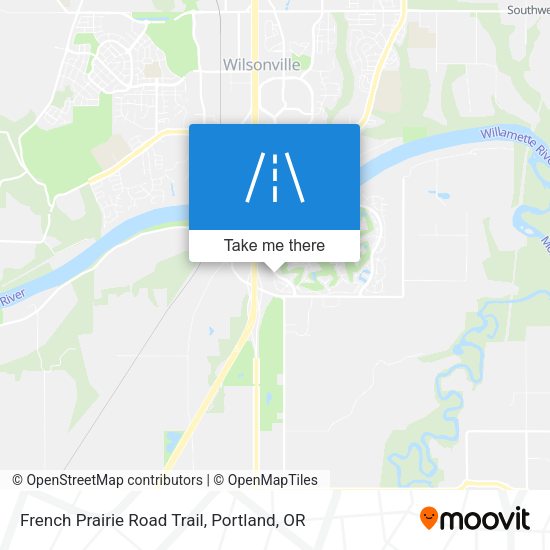 French Prairie Road Trail map