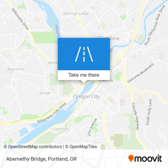 Abernethy Bridge map