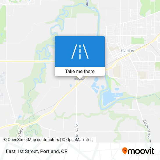 Mapa de East 1st Street