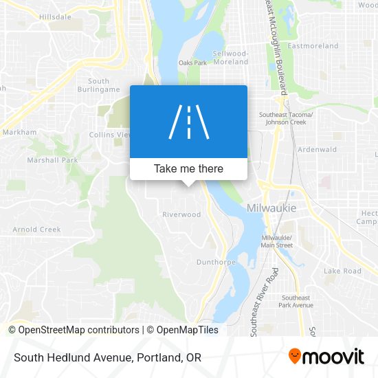 South Hedlund Avenue map