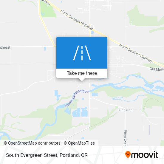Mapa de South Evergreen Street