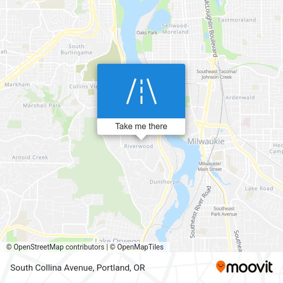 South Collina Avenue map