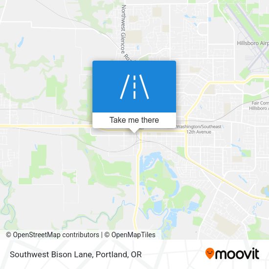 Southwest Bison Lane map
