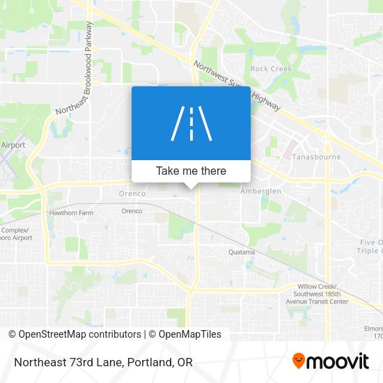 Northeast 73rd Lane map