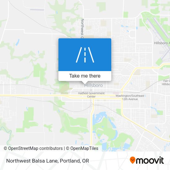 Northwest Balsa Lane map