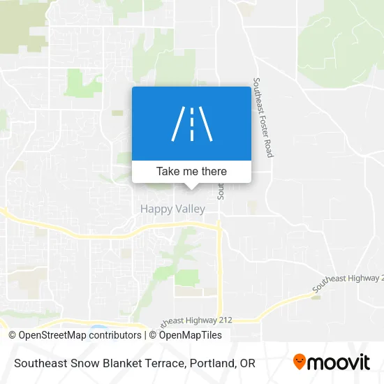 Southeast Snow Blanket Terrace map