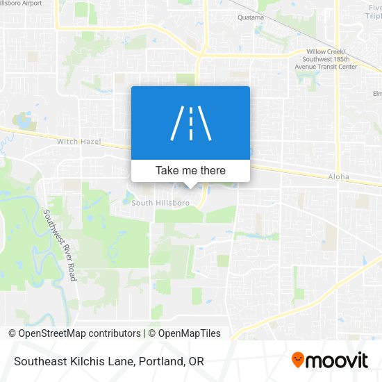 Southeast Kilchis Lane map