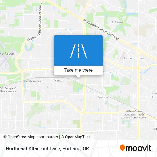 Northeast Altamont Lane map