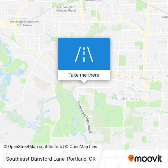 Southeast Dunsford Lane map