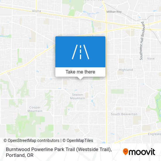 Burntwood Powerline Park Trail (Westside Trail) map