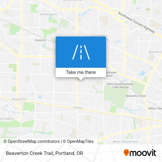 Beaverton Creek Trail map