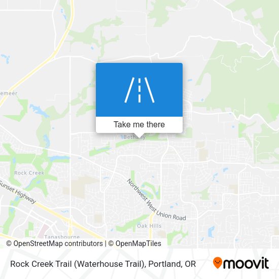 Rock Creek Trail (Waterhouse Trail) map