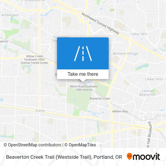 Mapa de Beaverton Creek Trail (Westside Trail)