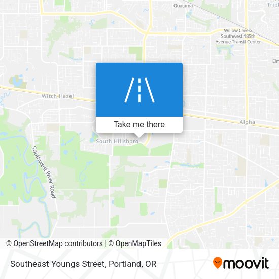 Southeast Youngs Street map