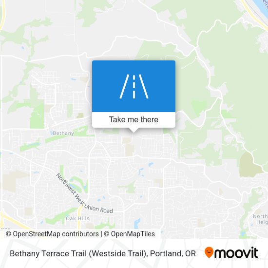 Bethany Terrace Trail (Westside Trail) map