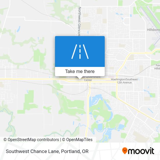 Southwest Chance Lane map
