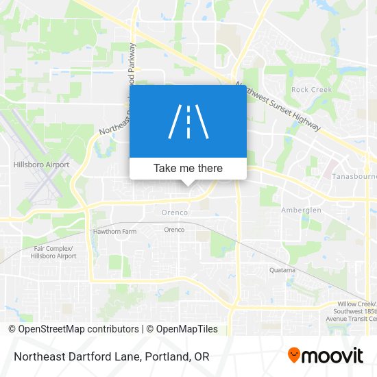 Northeast Dartford Lane map