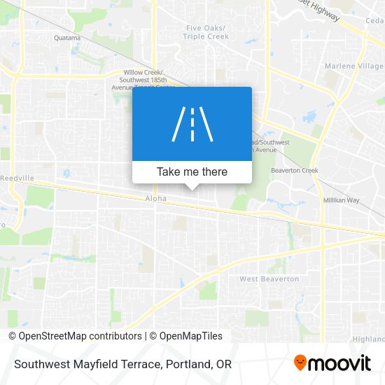 Southwest Mayfield Terrace map