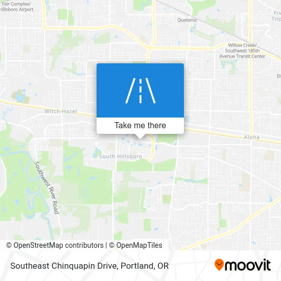 Southeast Chinquapin Drive map
