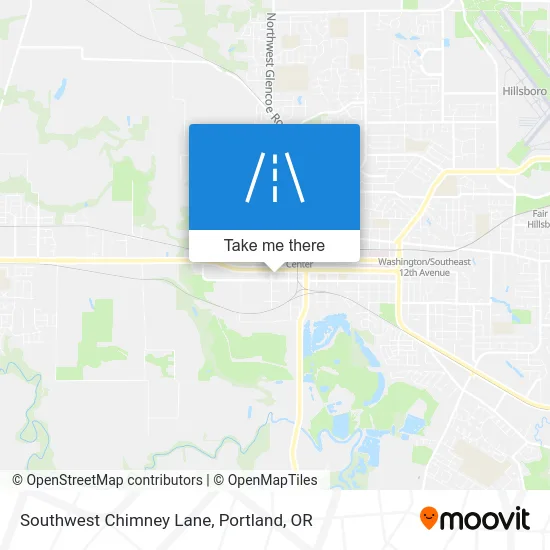 Southwest Chimney Lane map