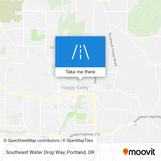 Southeast Water Drop Way map