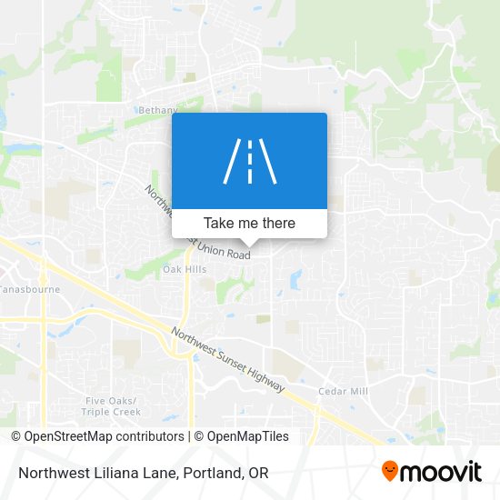 Northwest Liliana Lane map