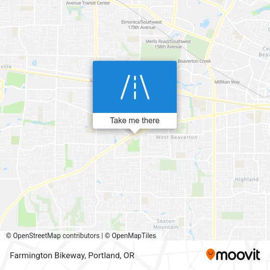 Mapa de Farmington Bikeway