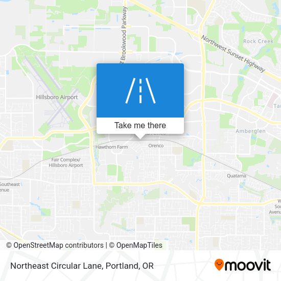 Northeast Circular Lane map