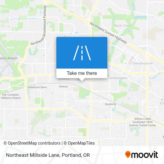 Mapa de Northeast Millside Lane