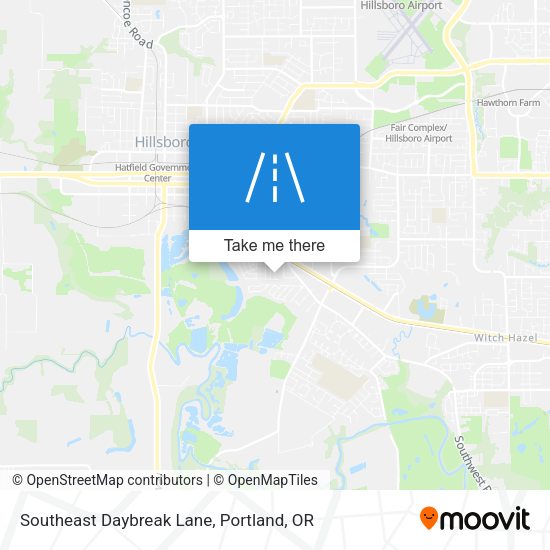 Southeast Daybreak Lane map