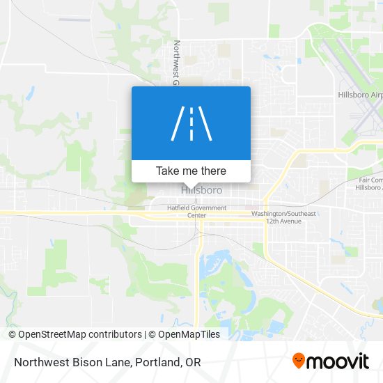 Northwest Bison Lane map