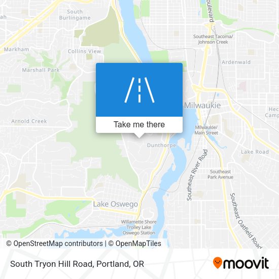 Mapa de South Tryon Hill Road