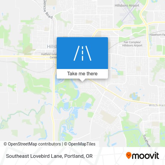 Southeast Lovebird Lane map