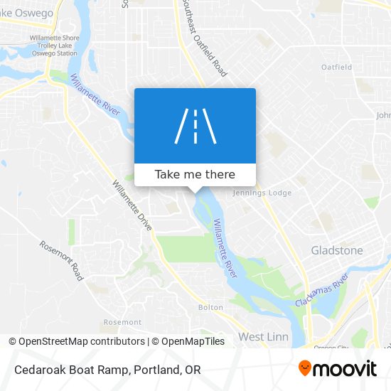 Cedaroak Boat Ramp map