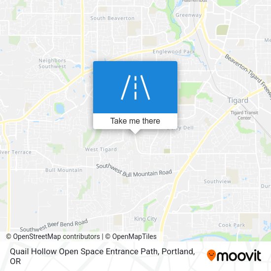 Mapa de Quail Hollow Open Space Entrance Path