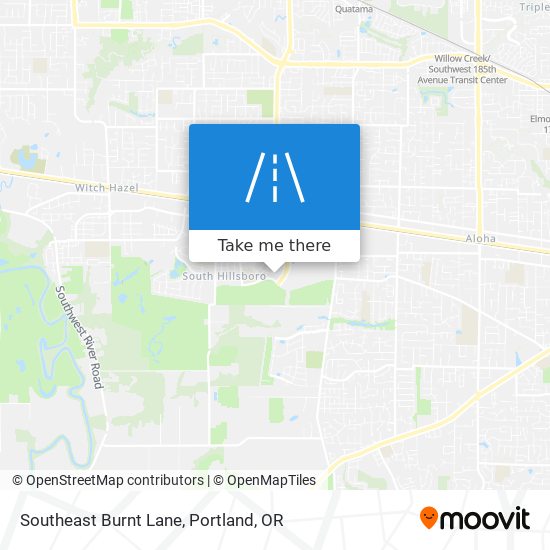 Southeast Burnt Lane map