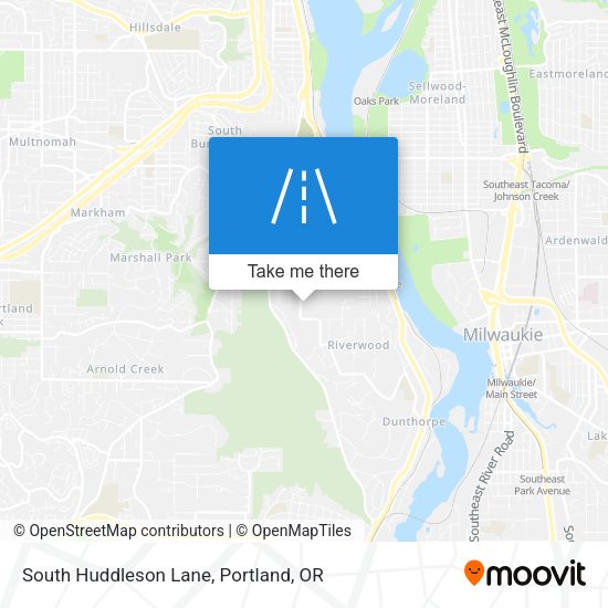South Huddleson Lane map