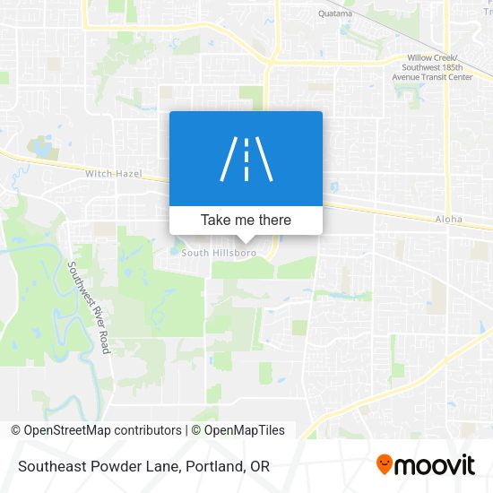 Mapa de Southeast Powder Lane