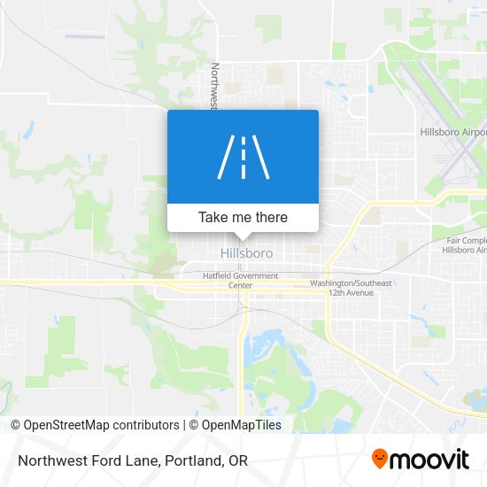 Northwest Ford Lane map