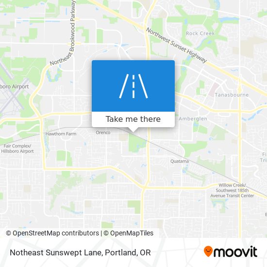 Notheast Sunswept Lane map