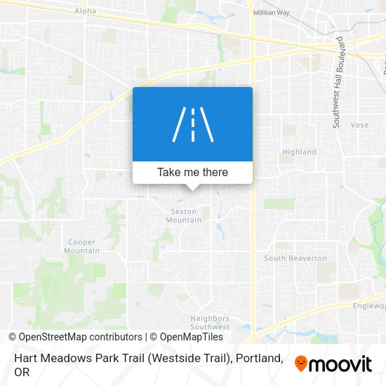 Hart Meadows Park Trail (Westside Trail) map