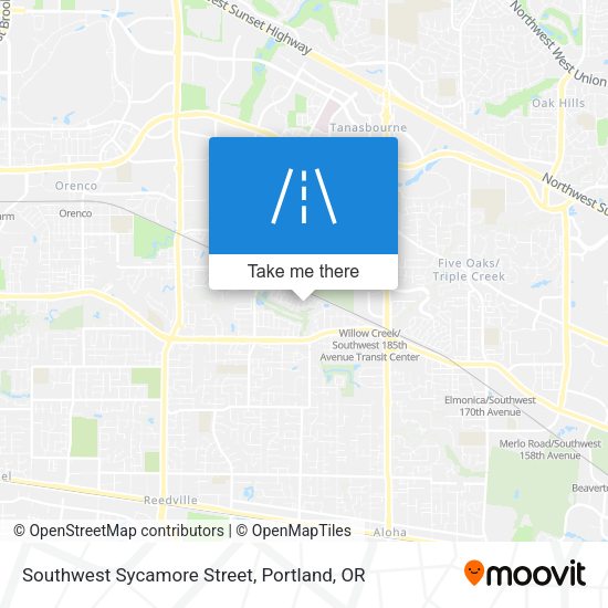 Mapa de Southwest Sycamore Street